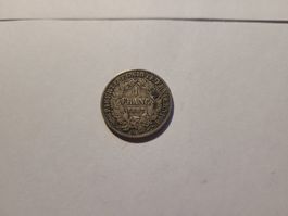 1 Franc Frankreich 1887 Silber