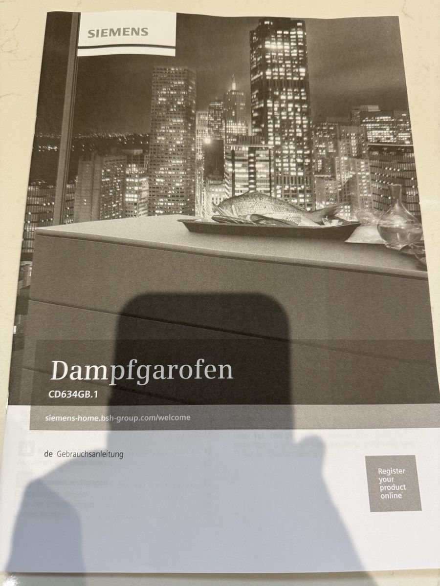 Siemens Küchengeräte: Neuwertiger Siemens CD634GBS1 Einbaudampfgarer – Neu (gemäss Beschreibung) aus Sirnach von Kariya17 5
