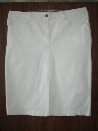 Damen Jeans-Rock weiss GR 44