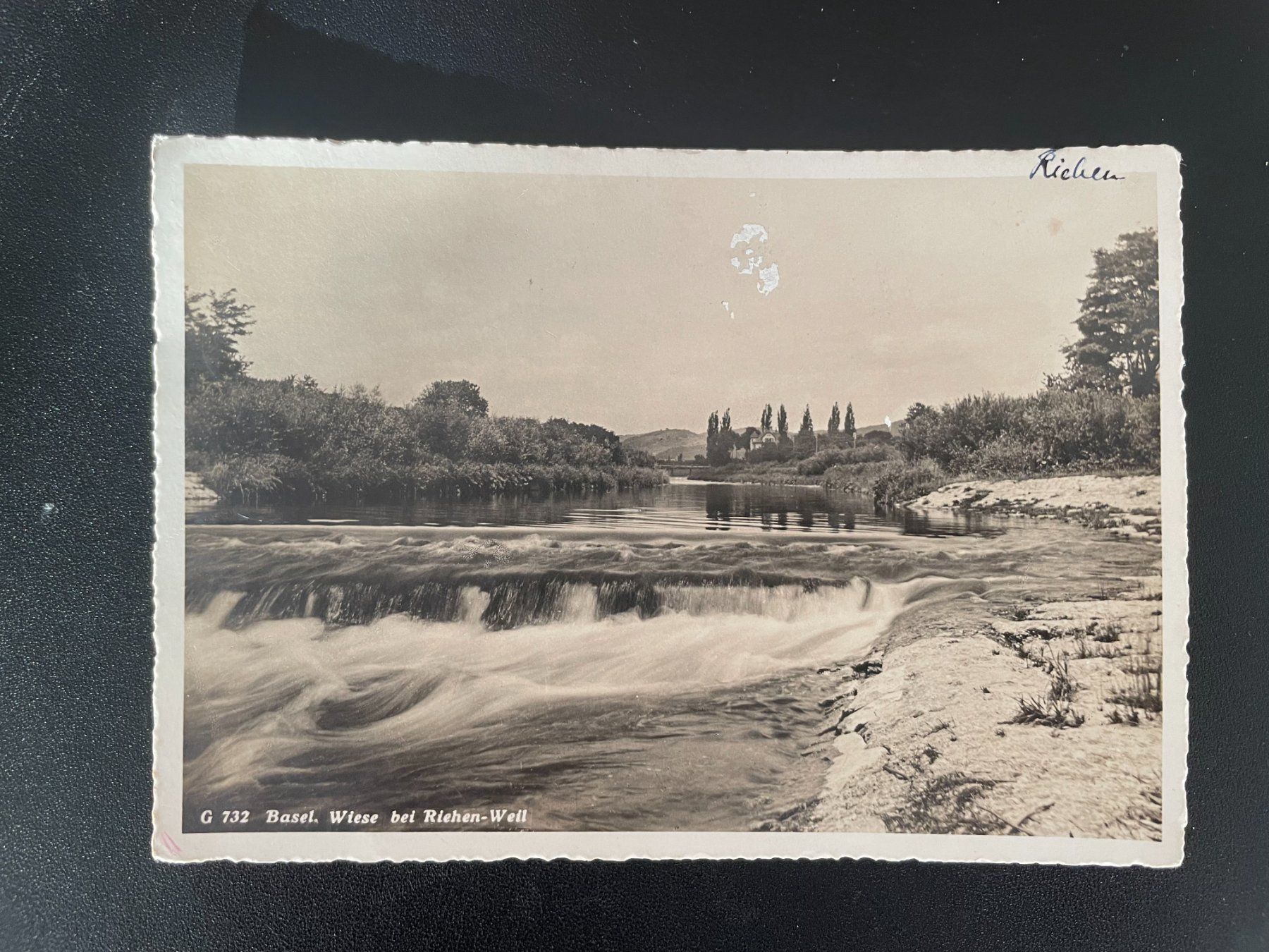 Cartoline postali: AK BS Basel, Wiese bei Riehen - Weil – Usato da Thal venduto da Danny82