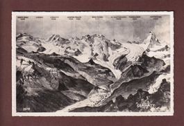 ZERMATT und Umgebung - Vogelschau - 1940