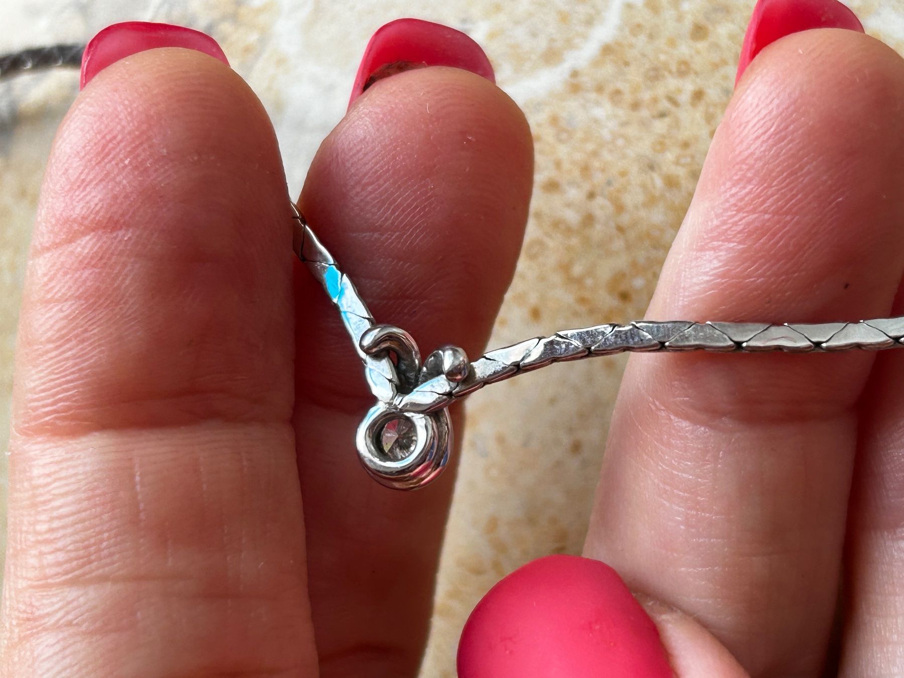 Catenine: Weissgold kette 18 Karat mit Diamant – Usato da Dittingen venduto da Bellevista 8