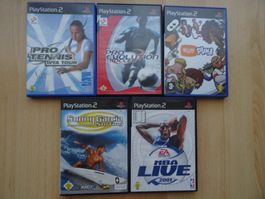 5 PS2 Spiele ab Fr. 1.--