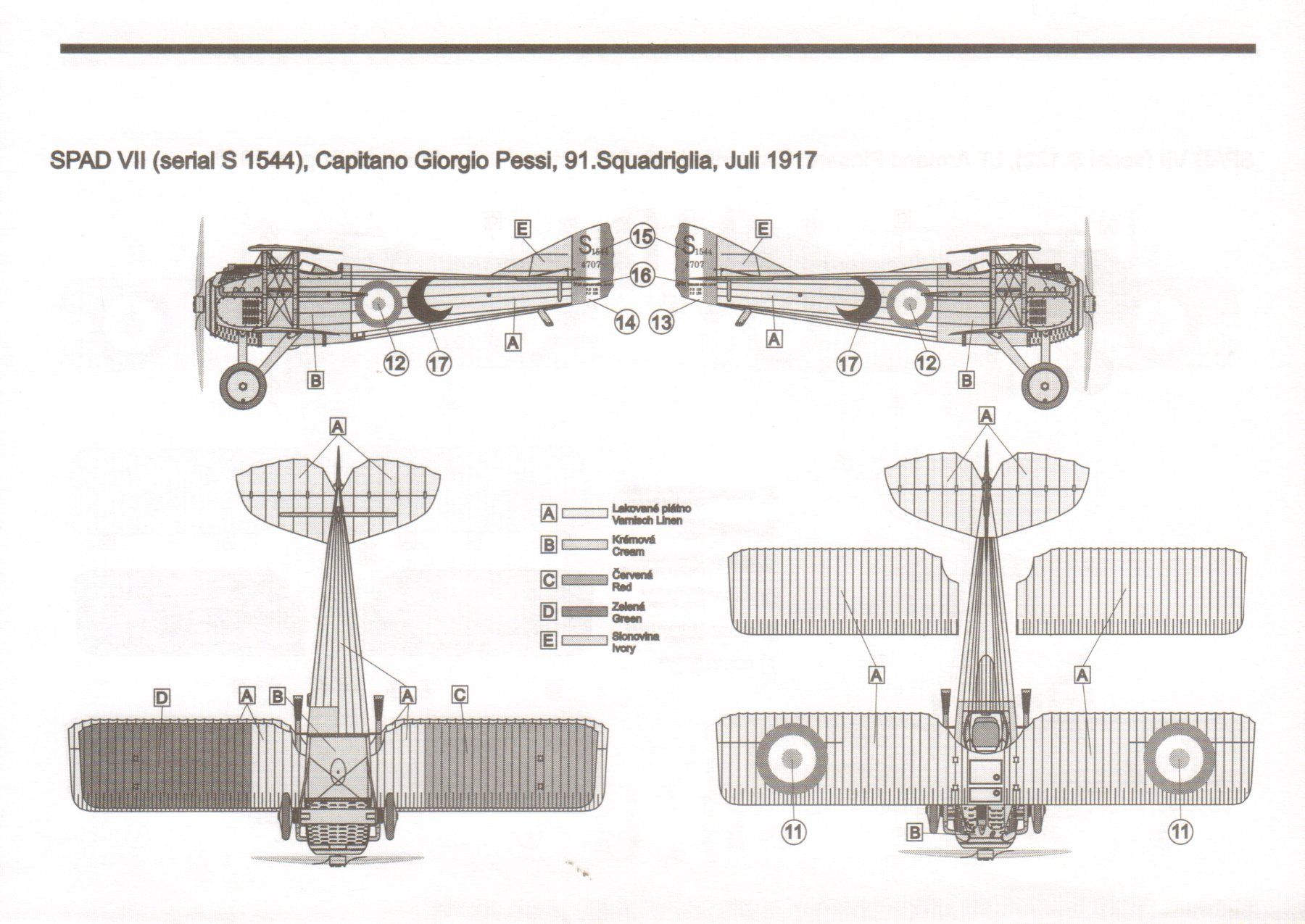 Kit di modellismo & Modellini statici: 1/72 Spad VII C.1 MAC 72048 – Nuovo e nell'imballaggio originale da Sion venduto da mika-0926 3