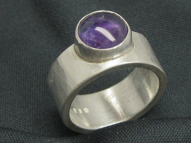 Ringe: spezieller Ring Silber 999 Einzelstück Amethyst Gr.57 – Neu (gemäss Beschreibung) aus Ermatingen von Decovin 1