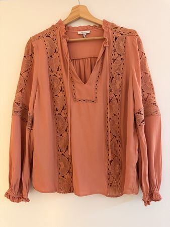 Reiss Blouse - terracotta pink