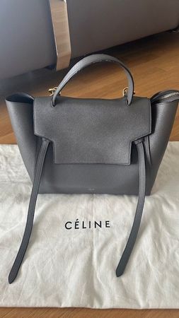 Celine Mini-Gürteltasche, Belt Bag, Grau