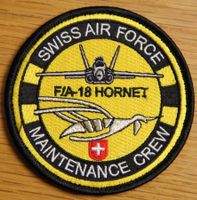 F/A-18 Hornet Maintenace Crew Swiss Air Force, Badge