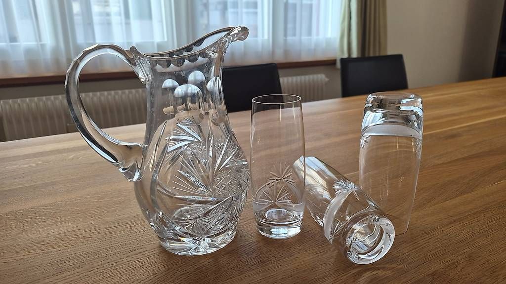 Karaffen: Kristall Glaskrug mit 6 Gläser – Neu (gemäss Beschreibung) aus Zofingen von PiaZ0102