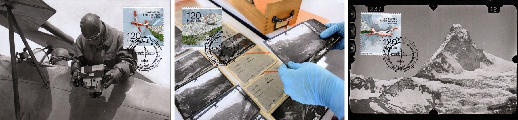 Alle Briefmarken: 3 Maximumkarten Swiss Topo – Neu (gemäss Beschreibung) aus Dottikon von haeusibuh5