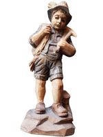 Holzfigur Schnitzerei - Bergsteiger