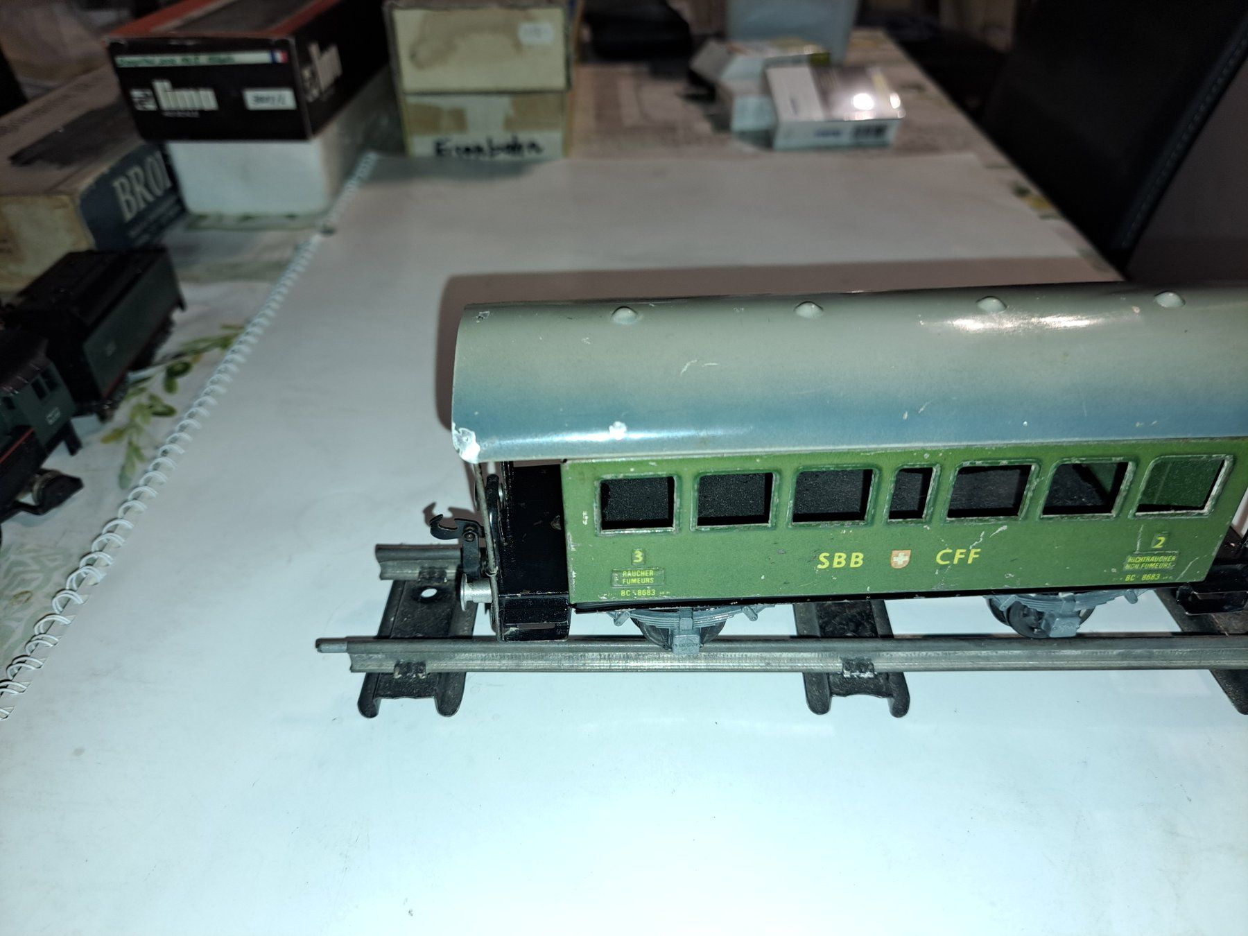 Buco Modelleisenbahnen: Spur 0 Personenwagen SBB – Gebraucht aus Schwanden GL von roerich20 4