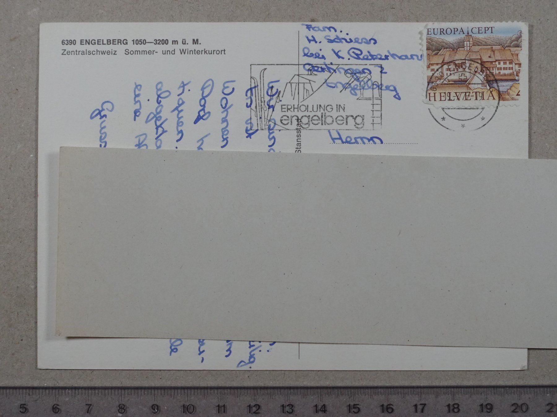 Ansichtskarten: Engelberg, 1977 – Gebraucht aus Lenzburg von fh1 1