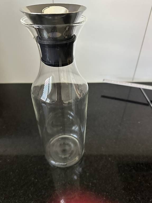 Karaffen: Lunasol Glaskaraffe 1.5 Liter mit Edelstahl-Deckel – Gebraucht aus Busswil BE von verowo