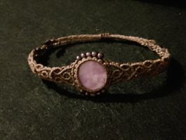 handgemachtes Makramee Armband in braun