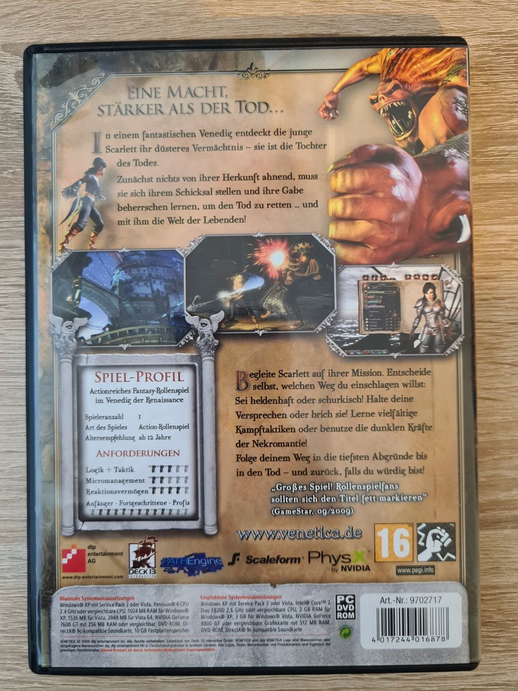 Spiele: Venetica + Map (German) - PC – Gebraucht aus Carouge GE von Franllo 1