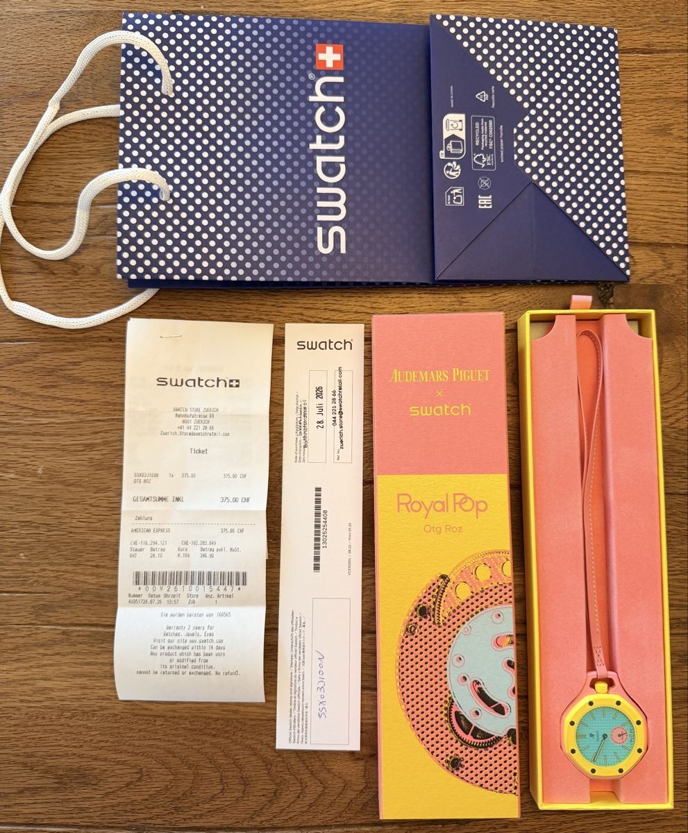 Swatch Montres: Swatch x AP | Royal Pop Otg Roz – Neuf avec emballage d'origine à Zürich par Azzaro13 3