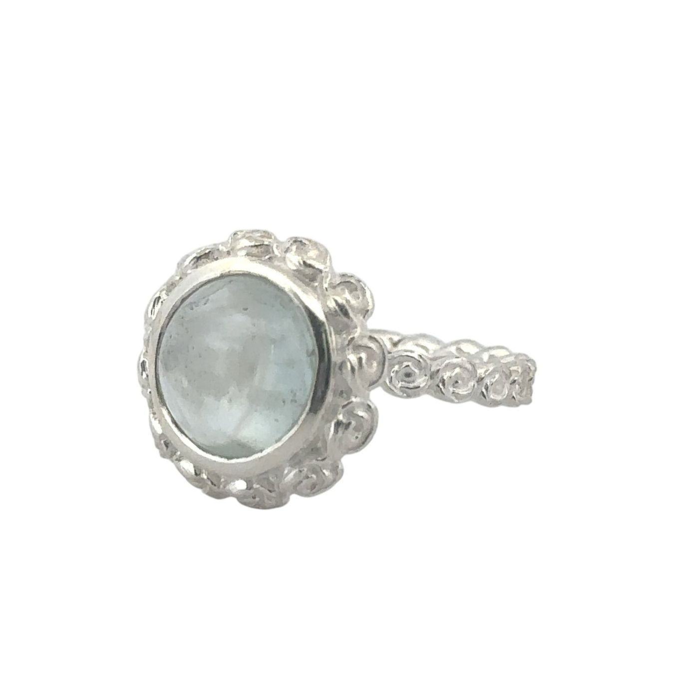 Olga Ribler Anelli: Feiner Silber Ring 925 mit Aquamarin Grösse 52 – Nuovo (secondo la descrizione) da Luzern venduto da Schmuckoutlet 7
