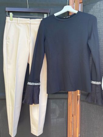 Set Hose mit schwarzem Oberteil orsay