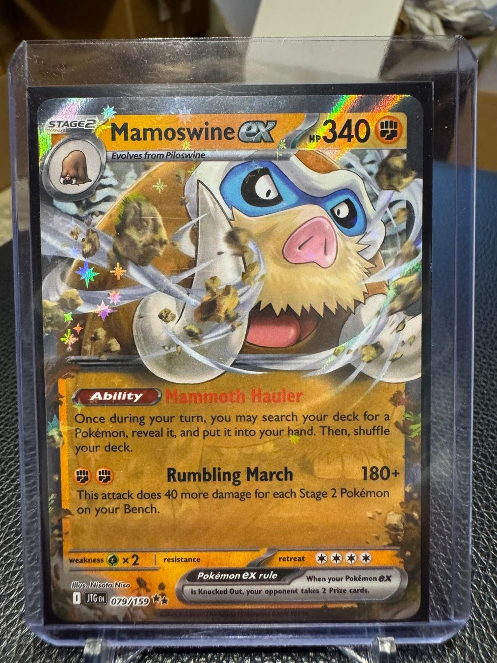 Pokémon Carte collezionabili: Mamoswine ex | Double Rare | JTG 079/159 | EN – Usato da Spreitenbach venduto da Snacky96