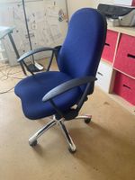 Bürostuhl blau verstellbar guter Zustand