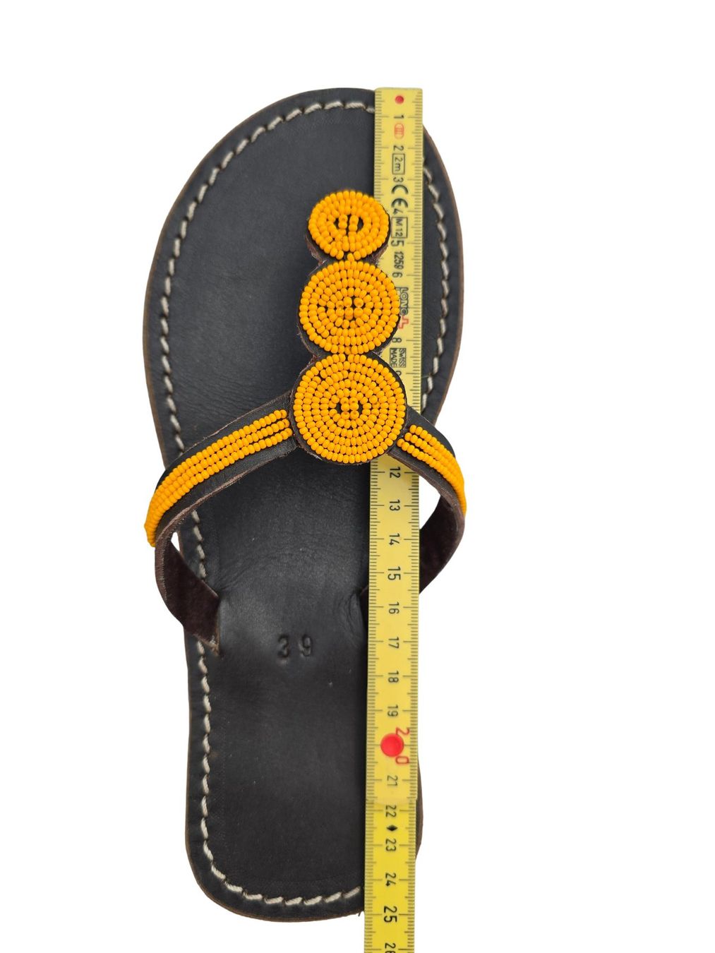 Scarpe da donna: Handgemachte Leder-Sandalen - Gelb 39 – Nuovo e nell'imballaggio originale da Brione s. Minusio venduto da Littleninja 2