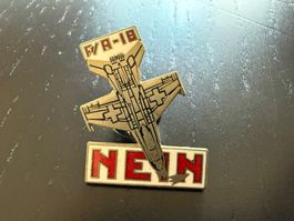 Schweizer Luftwaffe F/A-18 Hornet Anstecknadel!
