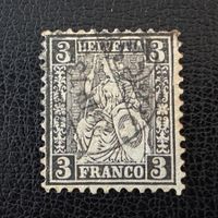 Sitzende Helvetia 1862, Nr. 29, gestempelt