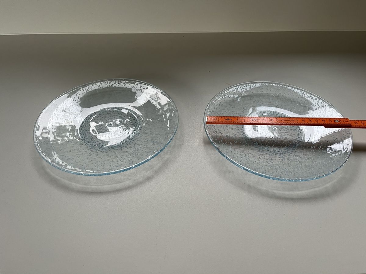 Teller: 2 Kunststoff Servierteller Essteller Campingteller, 27cm – Gebraucht aus Wiesendangen von Pinacle