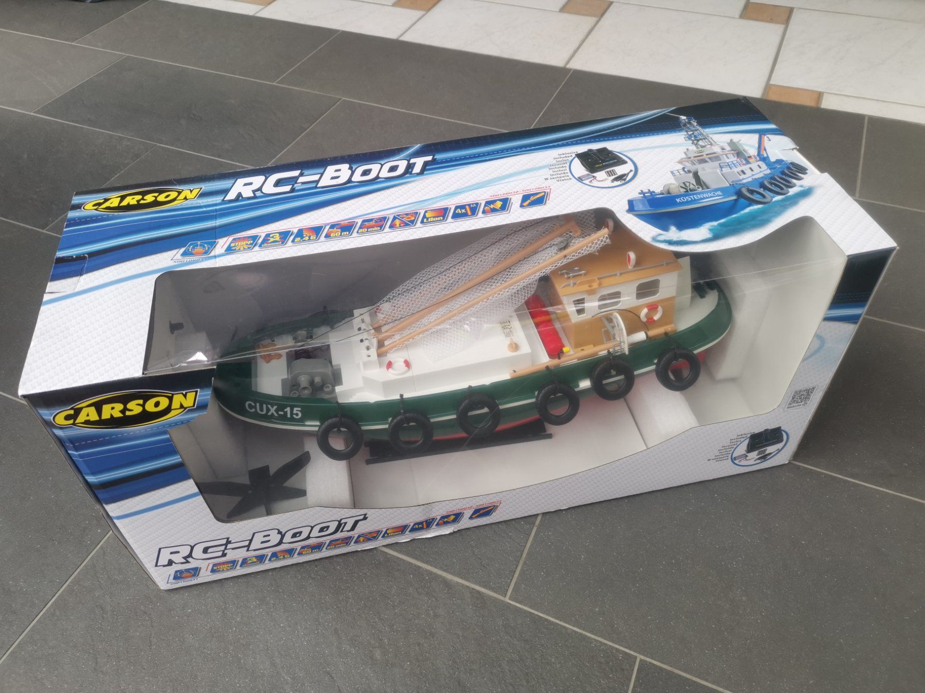 Carson Modellismo RC: CARSON Cux-15 RTR RC-Fischkutter – Nuovo (secondo la descrizione) da Kirchberg BE venduto da sonne88