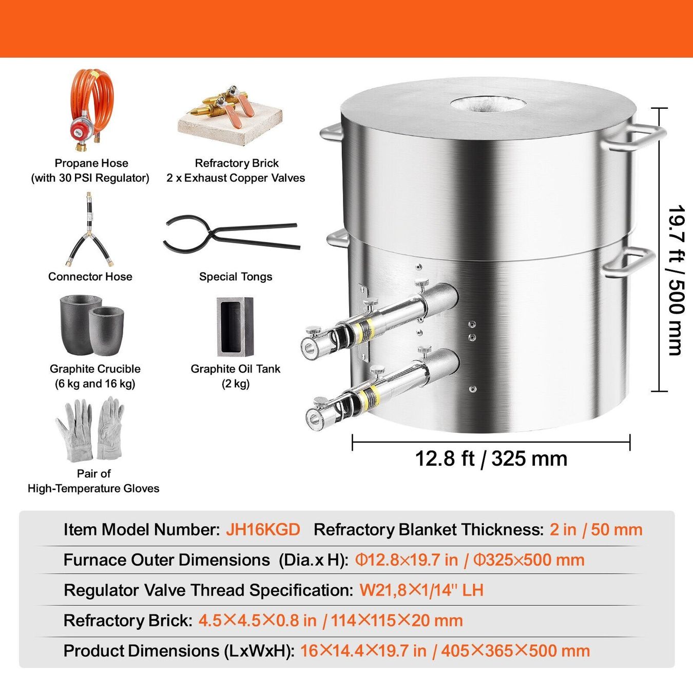 Cheminée: Propan Schmelzofen Set - 16kg Doppelbrenner – Neuf avec emballage d'origine à Wallenwil par toesstal-vertrieb 7