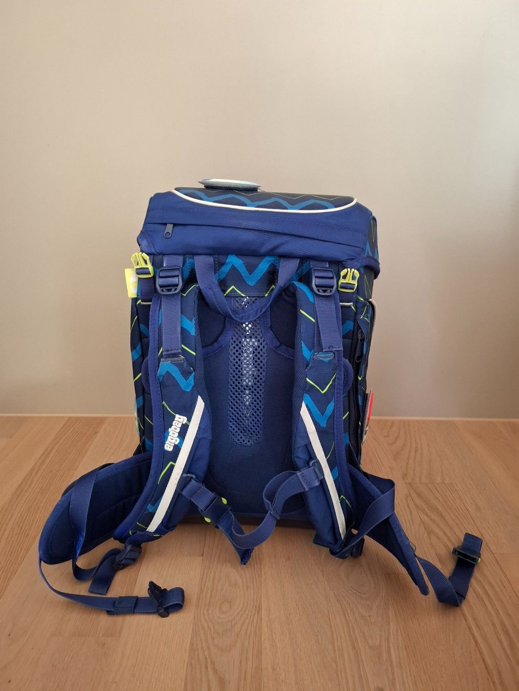 Ergobag Borse & Zaini: Schulranzen Ergobag blau gemustert guter Zustand – Usato da Zofingen venduto da Bred80 2