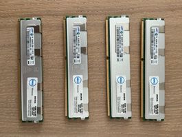 32GB Server RAM Kit (4x 8GB) DDR3 ECC Reg PC3-8500R Dell