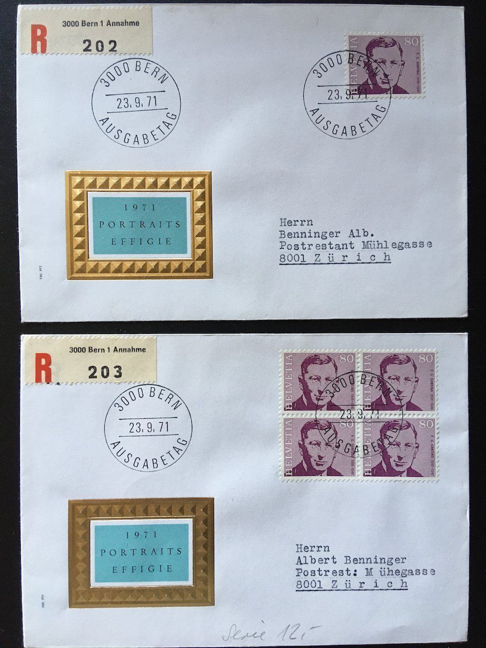 Tutti i francobolli: Lot 7 diverse Belege 1965-80 – Usato da Nesslau venduto da zueri6 1