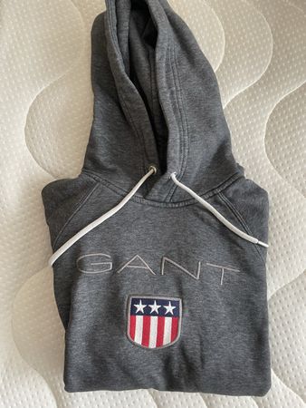 GANT Hoodie Pullover grau Grösse S – Kapuzenpullover