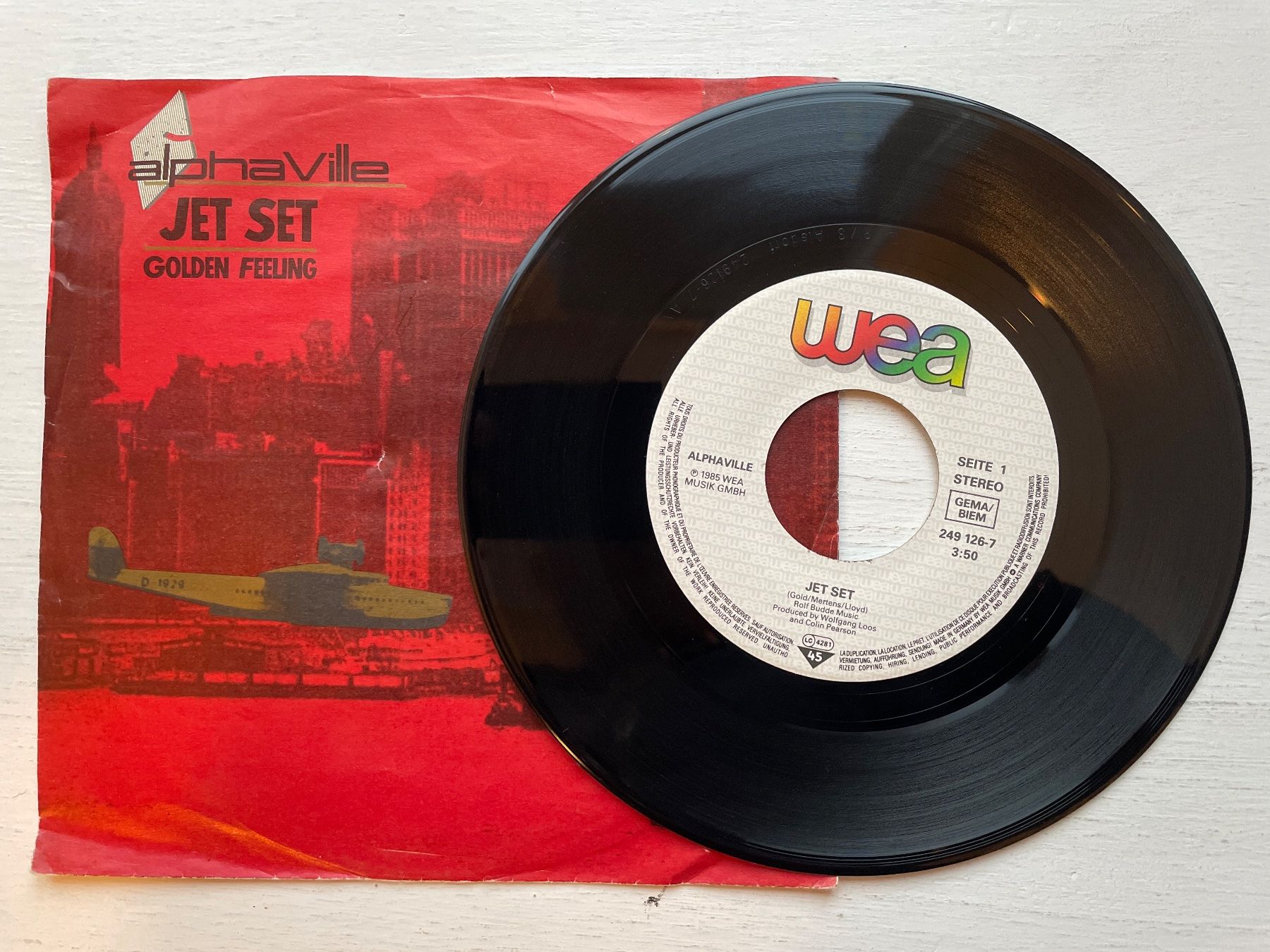 Dischi in vinile: Alphaville - The Jet Set - 7" Single, 1985 – Usato da Zürich venduto da Andy_t71 2