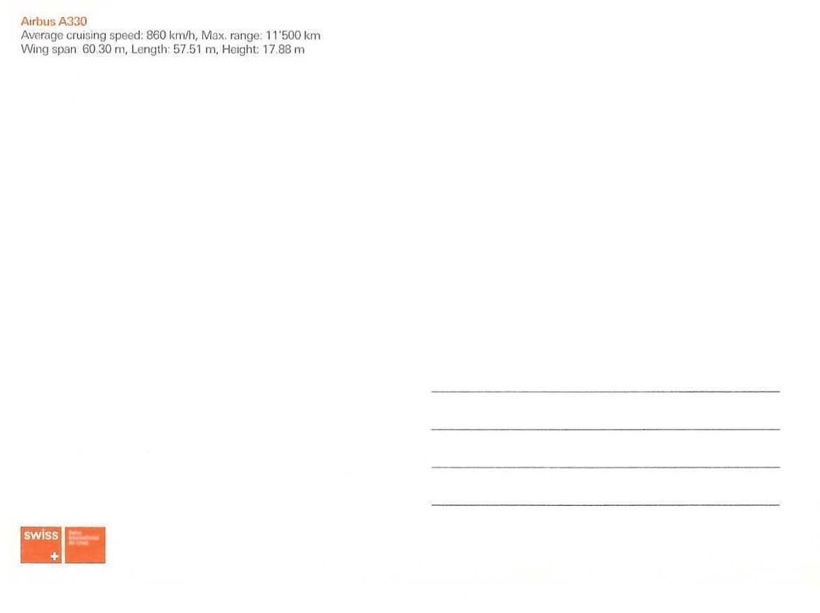 Cartoline postali: AK: SWISS Airbus A330-200 ✈ – Nuovo (secondo la descrizione) da Humlikon venduto da GX30 1