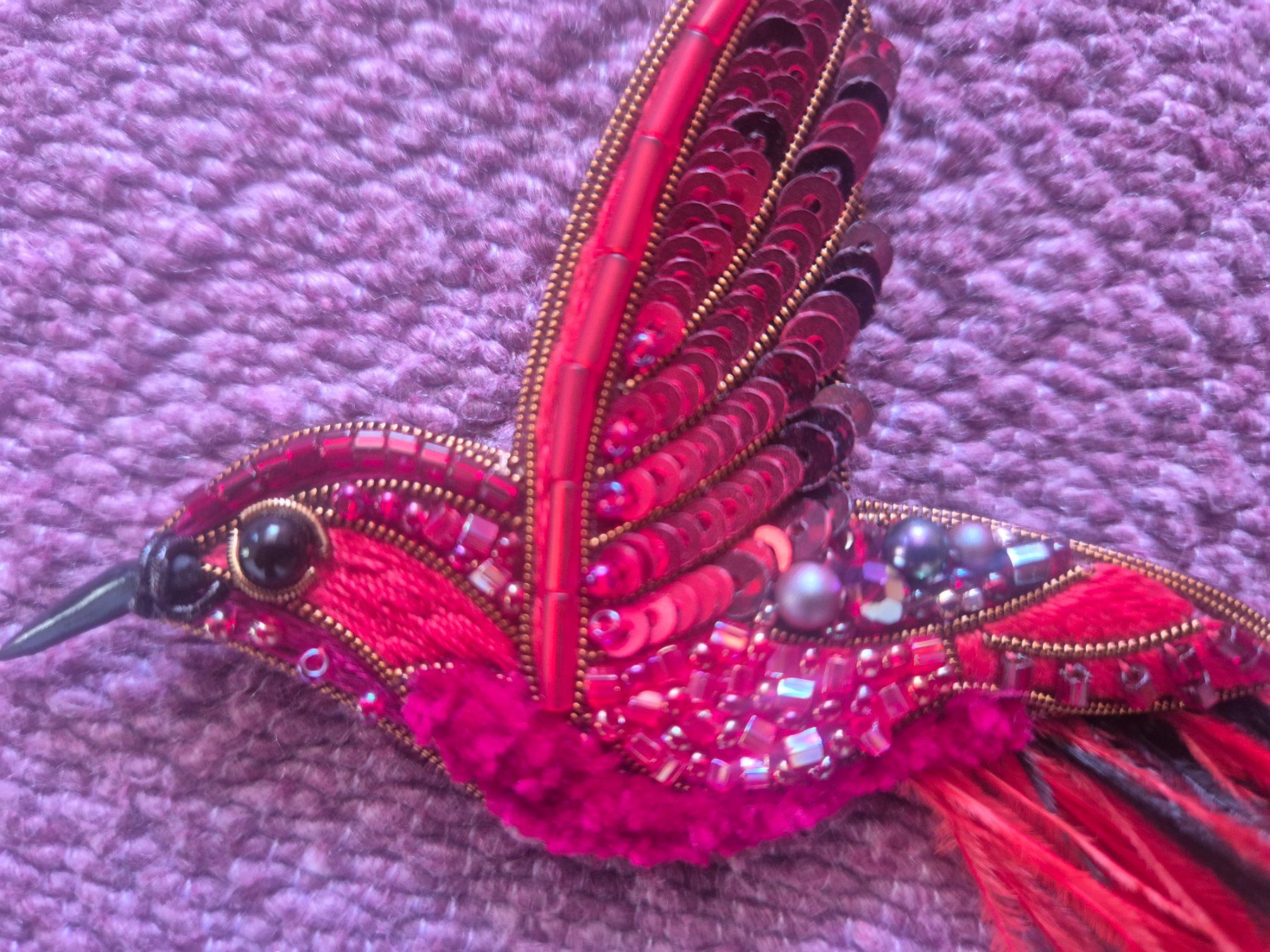 Spille & Fermagli: Red bird brooch – Usato da Zürich venduto da monadiederich 1