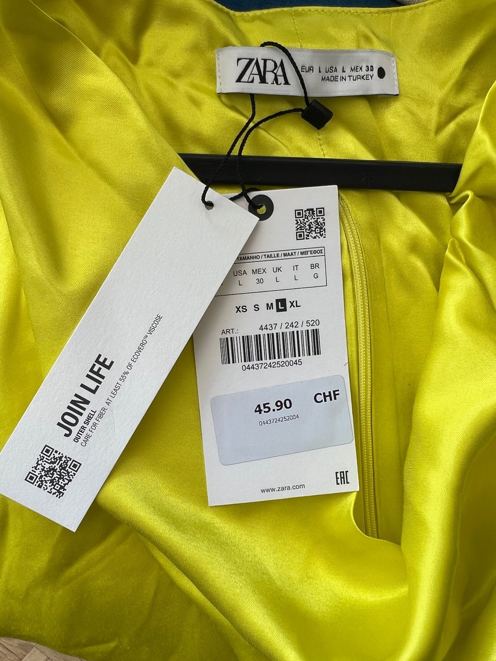 Zara Blusen: Zara Crop Bluse mit Wasserfallausschnitt / Grösse L – Neu (gemäss Beschreibung) aus Effretikon von YaMn 4