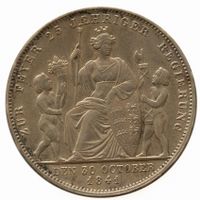 Königreich Württemberg 1 Gulden 1841 Wilhelm I. Silber