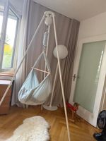 Baby Federwiege mit Gestell beige Moonboon-Motor gebraucht