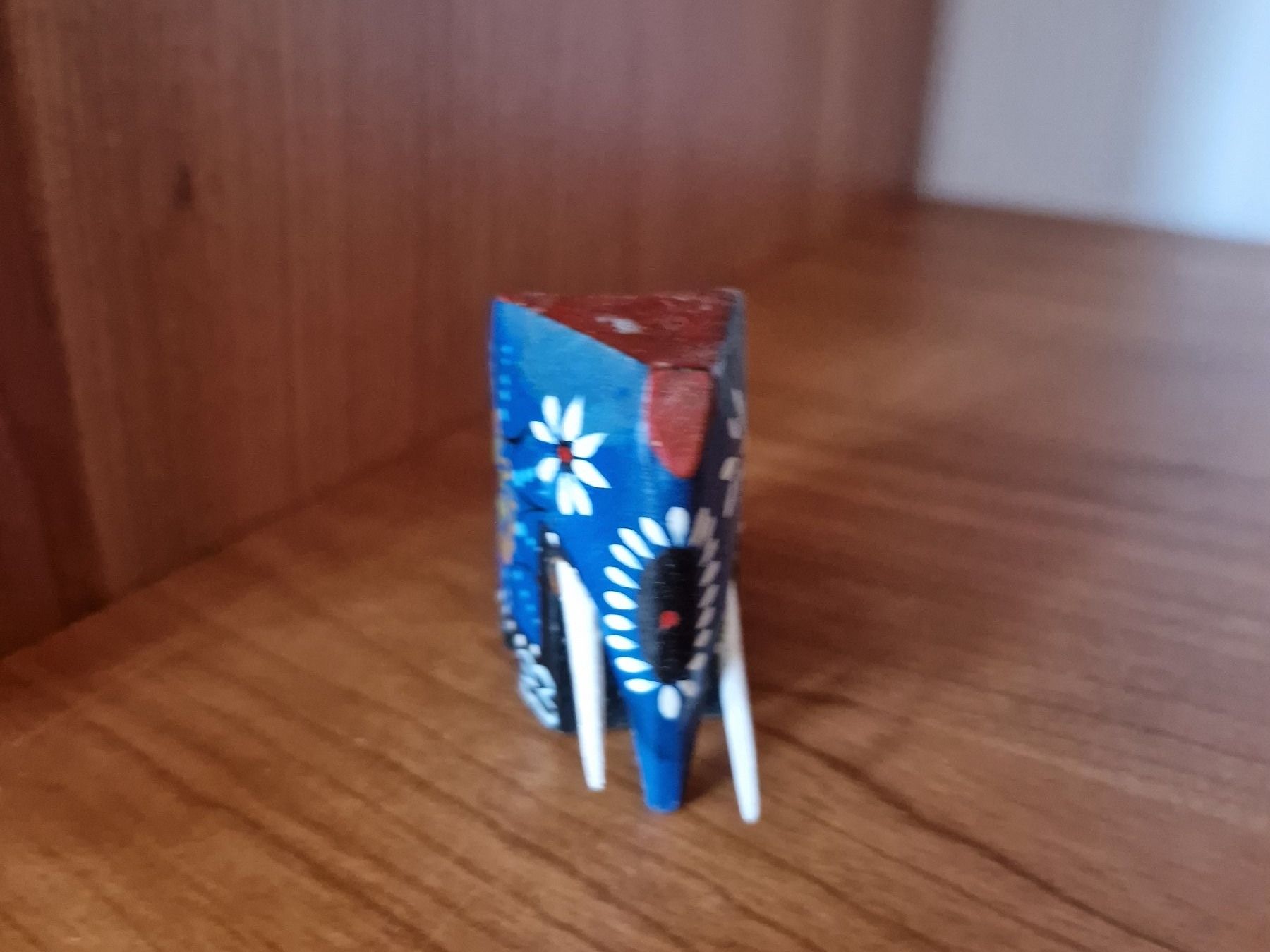 Statuette: Deko Elefant bunt bemaltes Holz – Usato da Rüti ZH venduto da Gigelisuppe 1