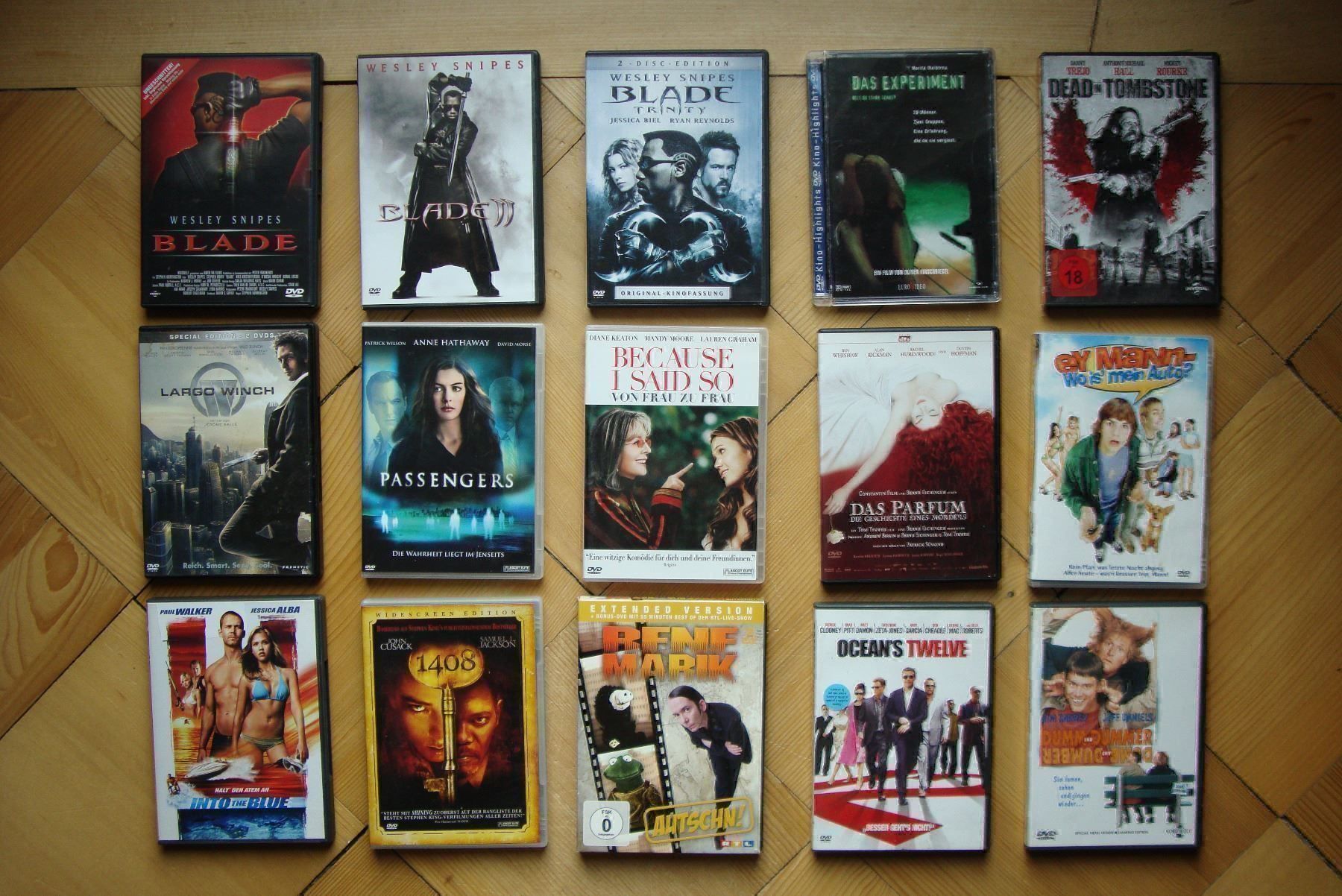 Alle DVDs: MEGA-CHANCE: PAKET mit 15 TOP-FILMEN – Gebraucht aus Bern von carola31