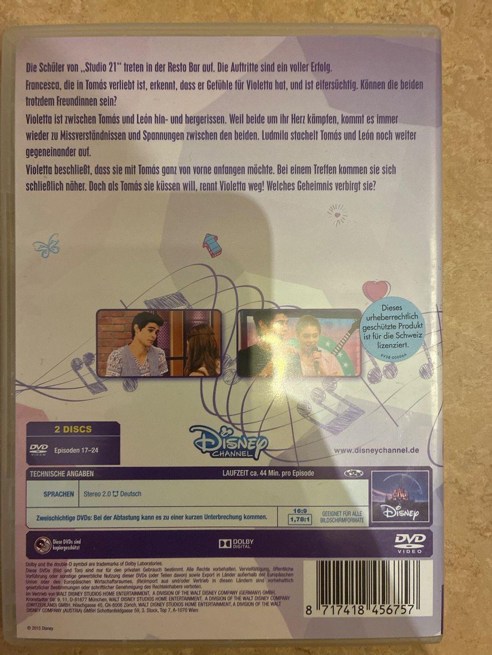 Tous les DVDs: 6 DVDs- Violetta Staffel 1, Volume 1-3 – D'occasion à Guntershausen par Gloominati 6