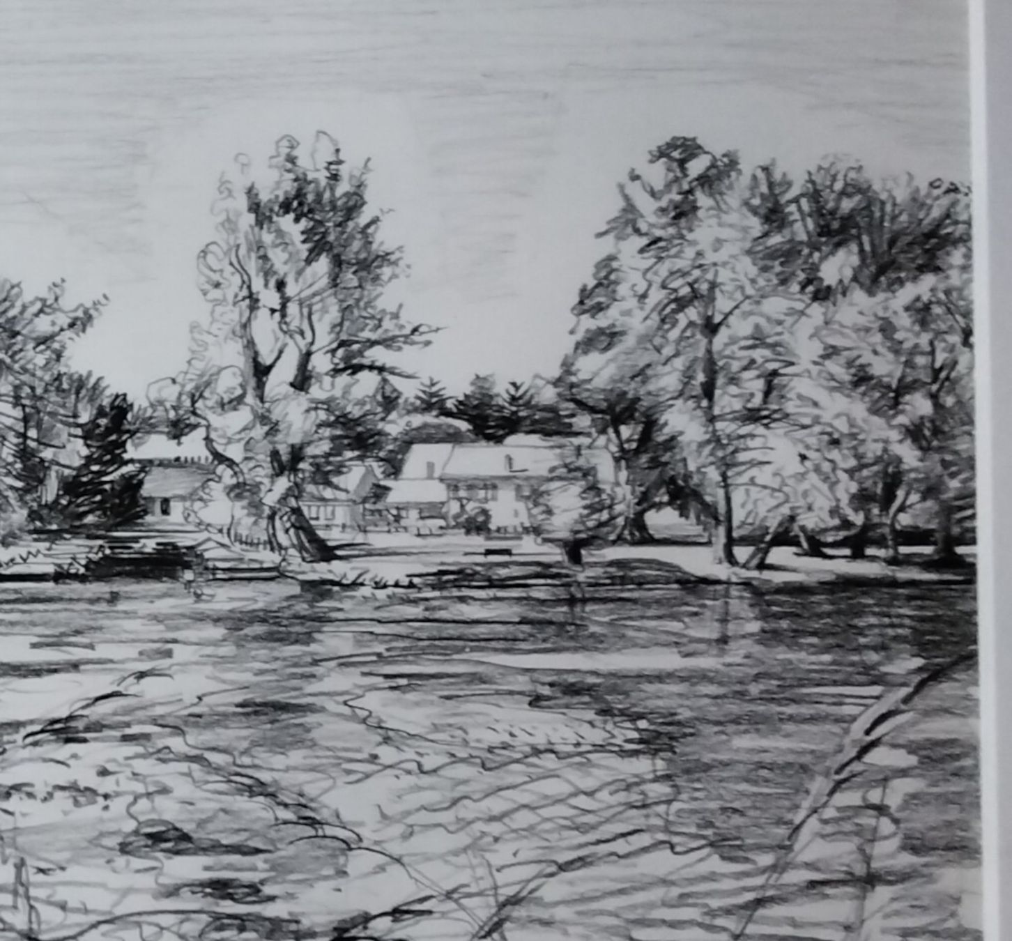 Tableaux: E. Eichenberger Original Bleistiftzeichnung 'Diessenhofen' – D'occasion à Cavigliano par zamamasa 3