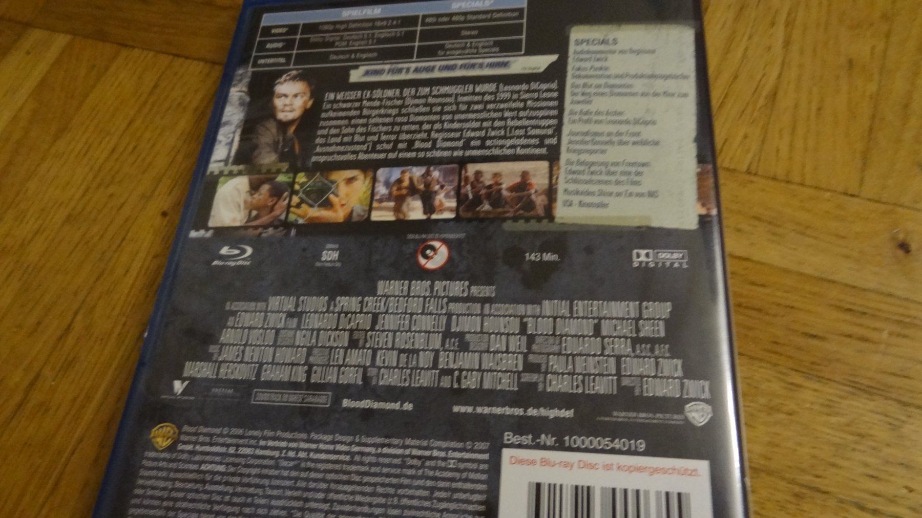 Tutti i DVDs: Blood Diamond BLU-RAY – Usato da Olten venduto da Disc-Verkauf 2