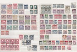Timbres anciens Tchécoslovaquie 1918-1930     +/-107 pcs