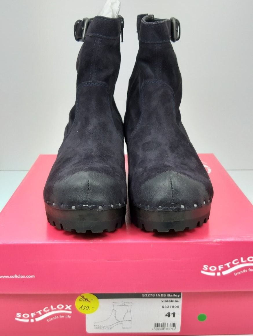 Softclox Scarpe da donna: SOFTCLOX INES Bailey violablau Stiefelette Gr. 41 – Nuovo e nell'imballaggio originale da Seuzach venduto da VT-Collections1 8