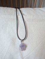 Amethyst Crystal Necklace, Raw Stone Pendant, Boho Chic