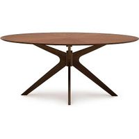 Kave Home Esstisch Holztisch oval Naanim Nussholzfurnier